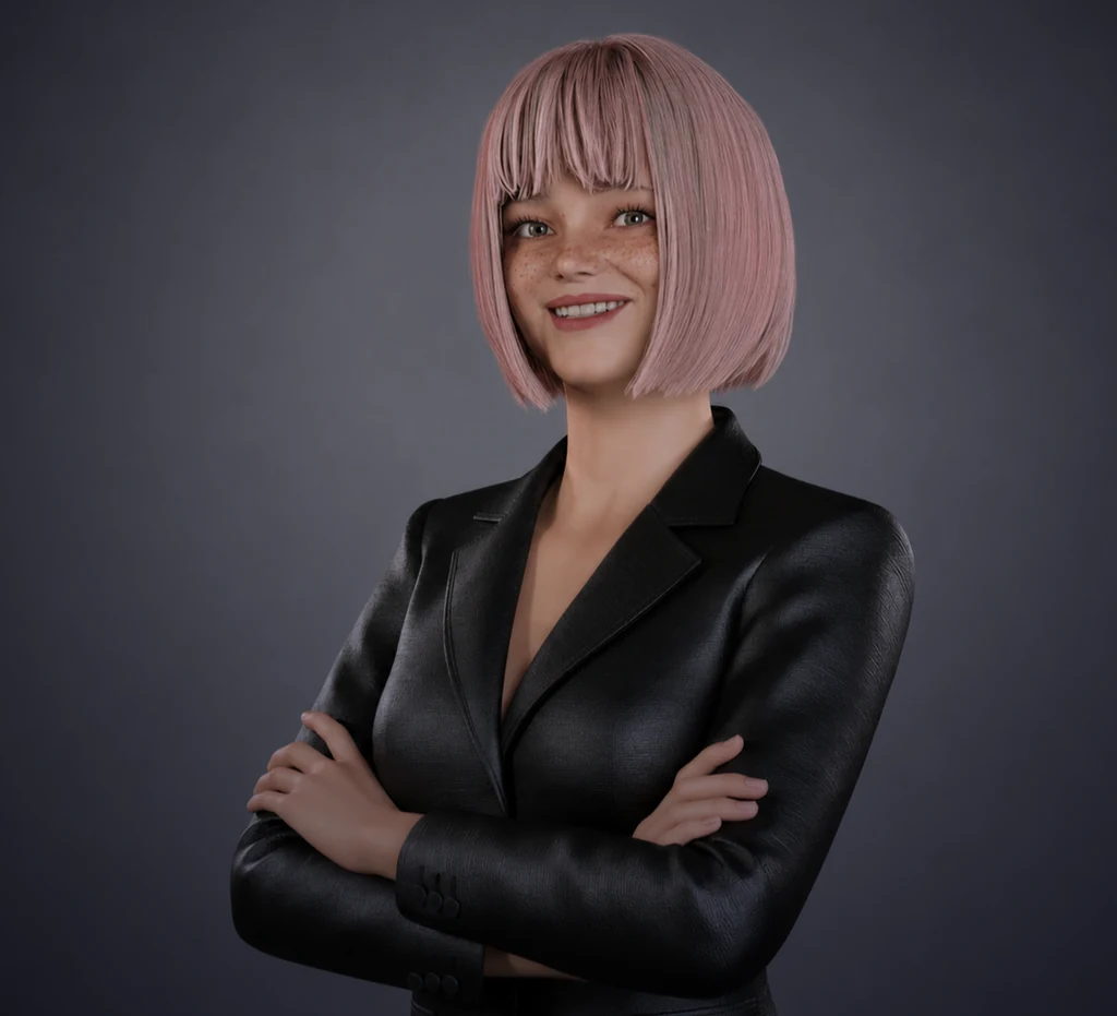 IAMX digital human character illustration